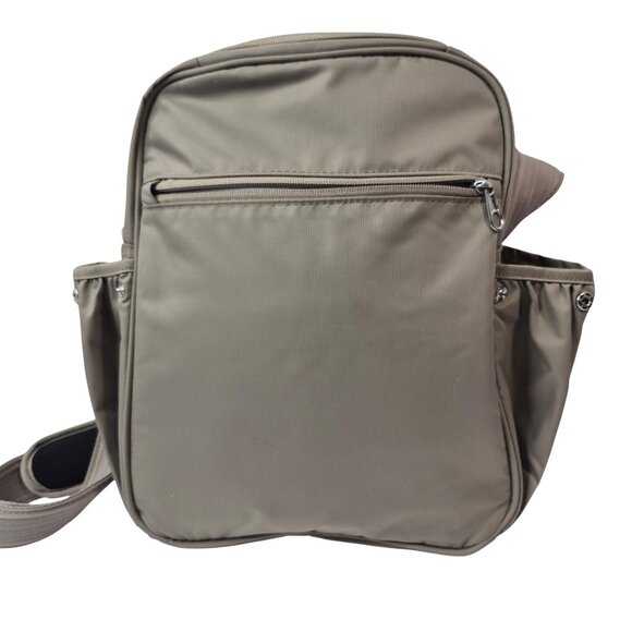 * SOLD* Pacsafe Metrosafe LS250 Crossbody Bag Khaki Anti Theft RFID Blocking - Picture 4 of 16